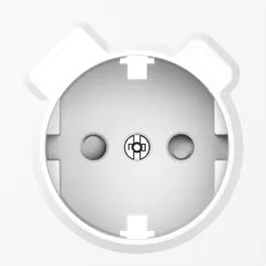 Donel A07 глянцевый белый накладка для розетки Schuko с зарядным устройством USB A+C, со шторками