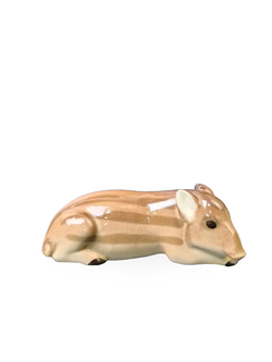 Фарфоровая статуэтка "Дикий кабан" ЛФЗ