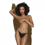 Трусики с доступом на завязках "Too hot to be real" от Penthouse (S/M) черные