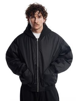 Двухсторонний Бомбер SDW в черном цвете