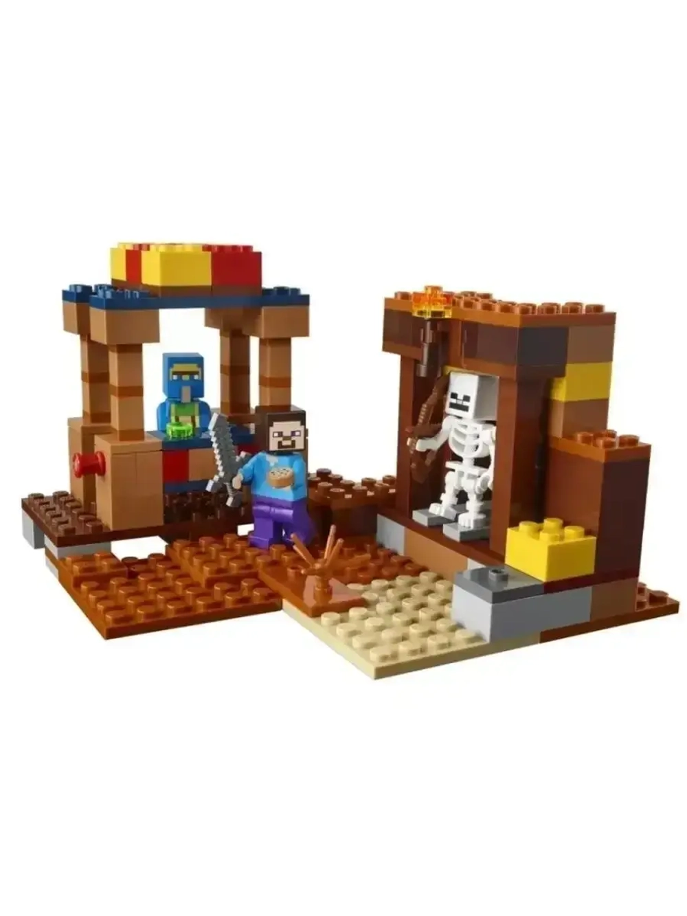 Конструктор Майнкрафт Торговый пост 201 деталь 1018