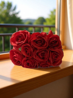 Искусственные цветы, желтые подсолнухи / Высота 44 см. 9 стебелей 9 бутонов/