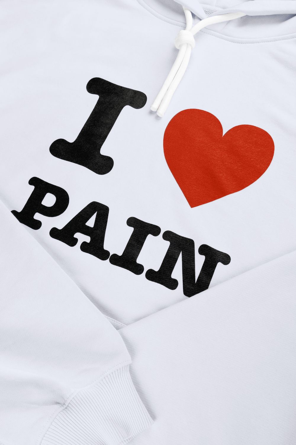 Худи Indigo Stuff Love Pain Белое