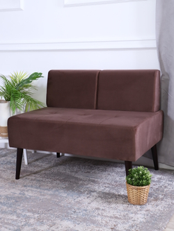 Диван "Twist" антивандальный велюр Chocolate/венге