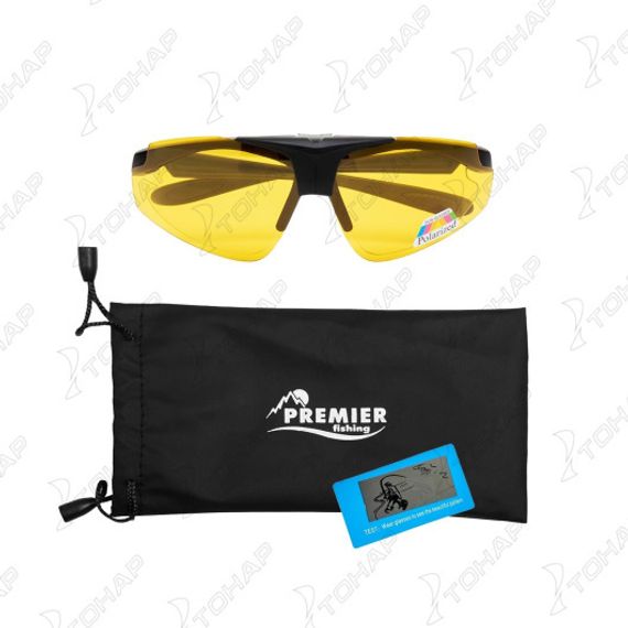 Очки PREMIER поляризационные в чехле (желтый) PR-OP-112-Y