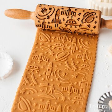 Малая скалка с узором Космическая