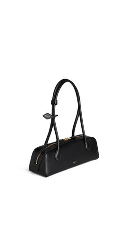 ALAIA СУМКА LE TECKEL ИЗ ТЕЛЯЧЬЕЙ КОЖИ, ЧЕРНЫЙ
