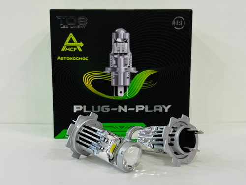 H7 (Линзы) / Светодиодные лампы T08, 60 Вт, мини линзы, HCF (2 шт. / комплект)