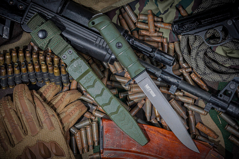 Тактический нож Vector AUS-8 TacWash Олива