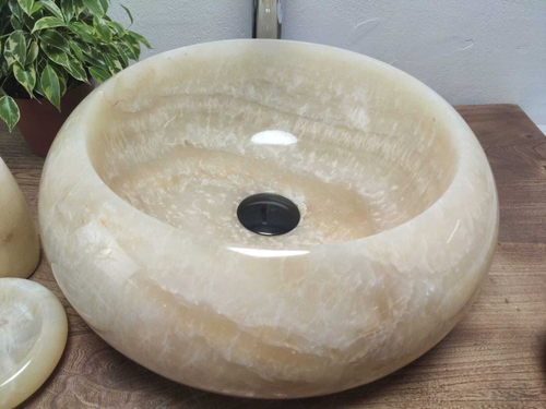 Раковина из оникса Donut Yellow Small DO-61072 40*40*15