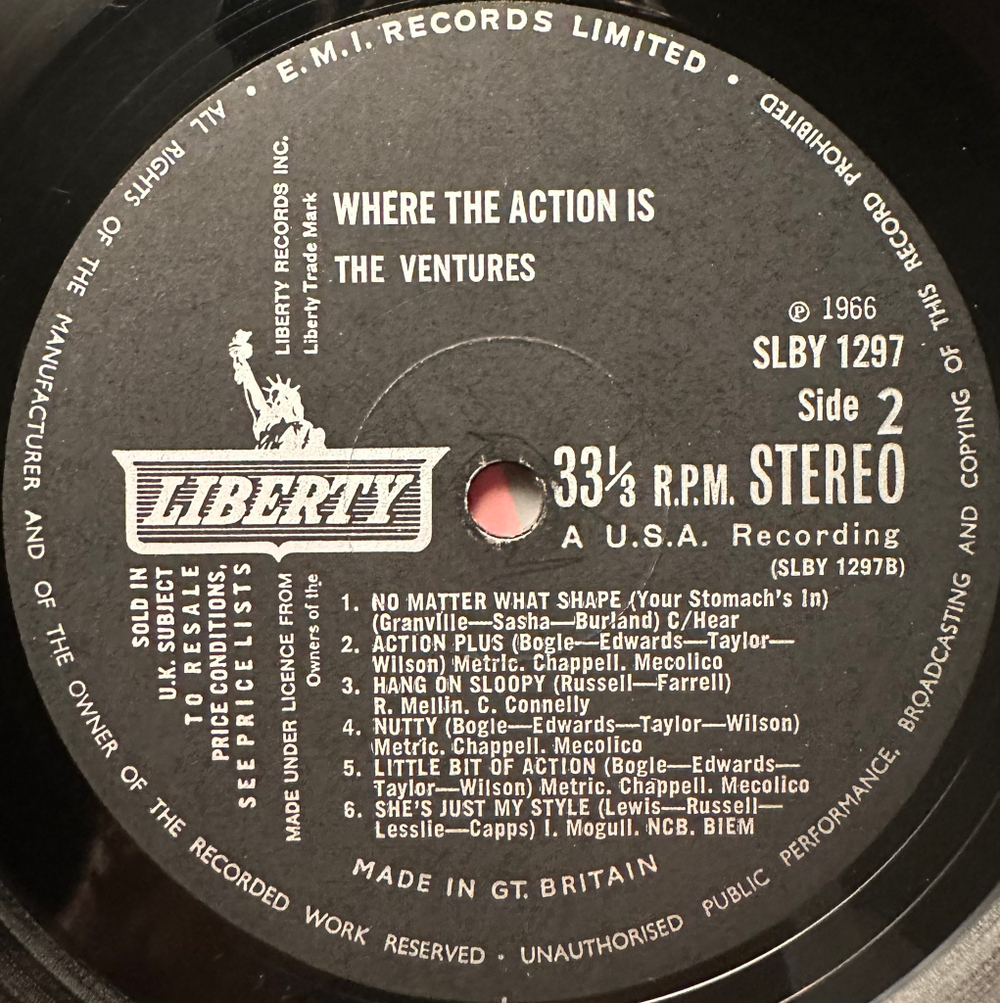 The Ventures - Where The Action Is (Англия 1966г.)