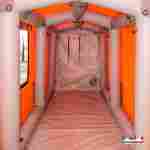 Пневмокаркасная рабочая палатка «База» 5×2×2,25 м — из ПВХ для стройки, вахты и рабочих зон