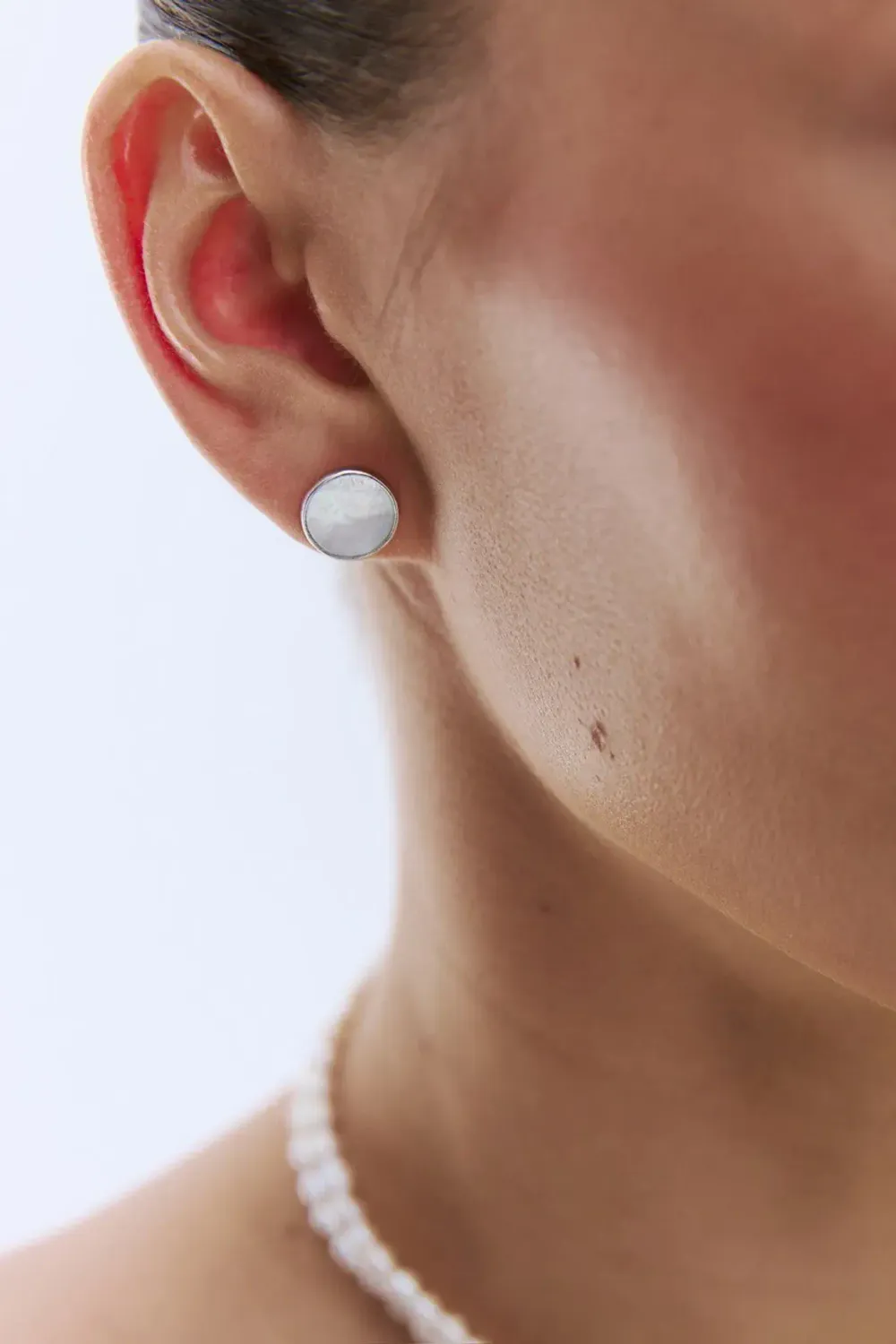 Пусеты с перламутром