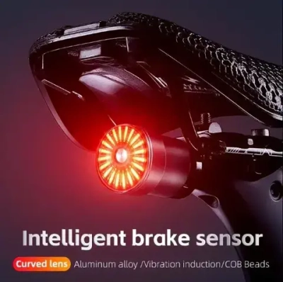 Фонарь велосипедный, задний West Biking YP0701395 (аккум. 400 mAh, Type-C)