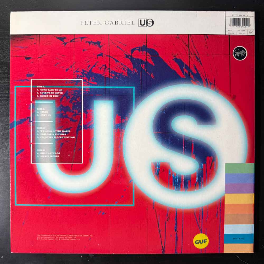 Peter Gabriel - Us 2LP (Европа 1992г.)
