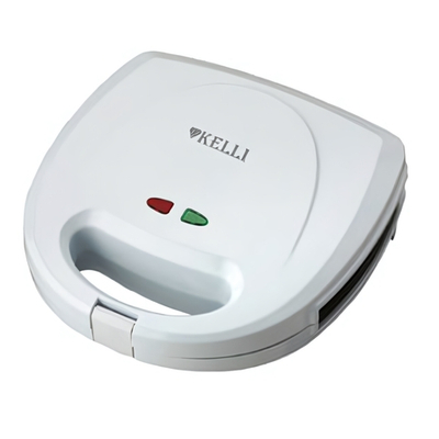 Мультипекарь (вафельница) KELLI KL-1701 БЕЛЫЙ съемное тефлоновое покрытие, 3 пары, ненагревающиеся ручки мощн. 1800 Вт