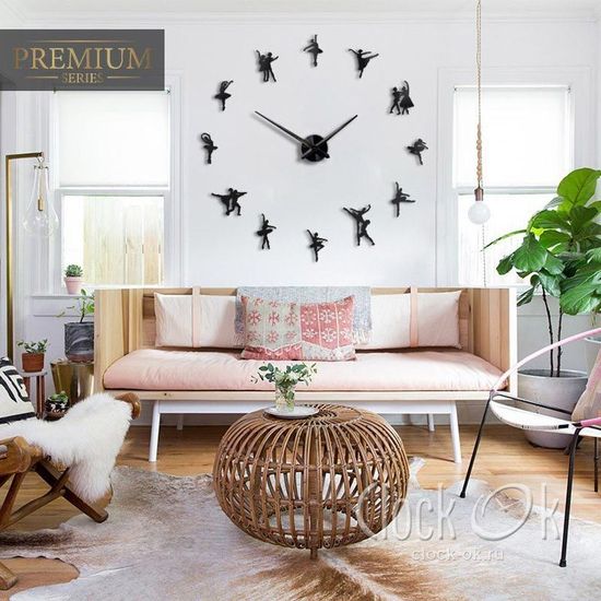 Настенные 3D часы Dance