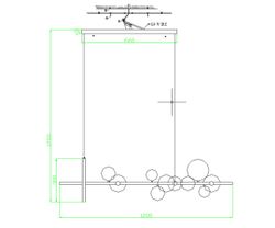 Kink Light 09408-10,19 Люстра Иона черный G9 50W+Led 17W