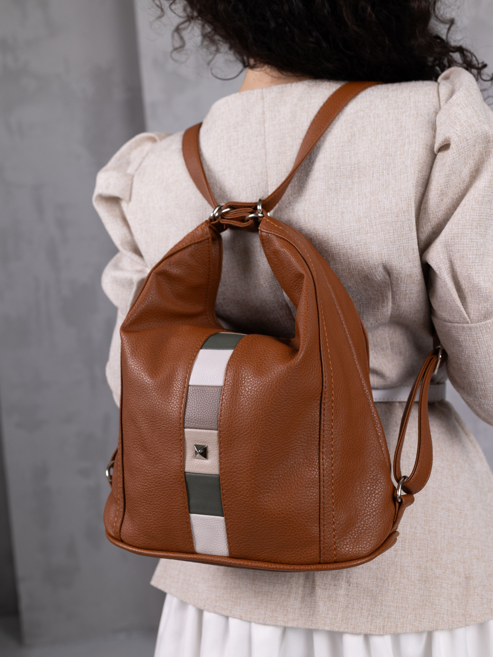 GERA Сумка-рюкзак женская через плечо, трансформер