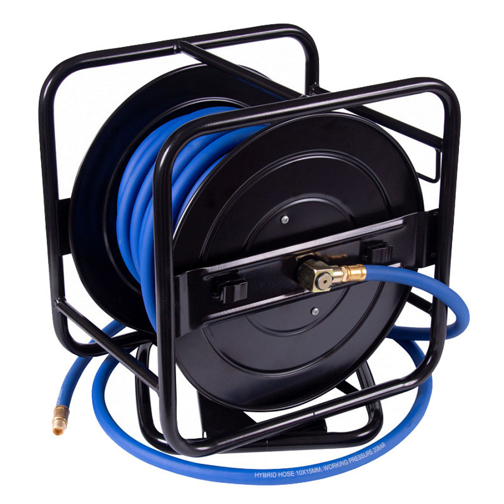 МАСТАК (684-10120HR) Шланг пневматический на открытой катушке 10х15 мм, 20 м, поливинилхлоридный, гибкий, резьба 1/4"