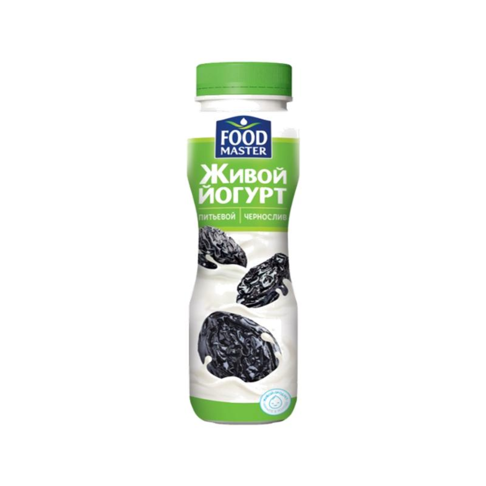 Йогурт живой Food Master Чернослив 1% 280 гр