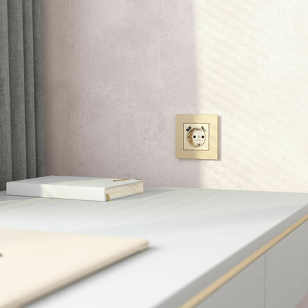 Рамка на 1 пост AluMax (шампань)