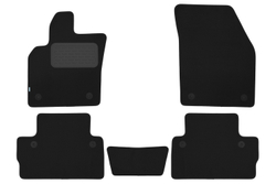 Коврики в салон для VOLVO C30 АКПП 2006-2010, 2010-2013, хэтчбек, 5 шт. (текстиль) KLEVER03500622110KH