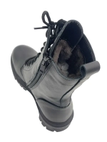 Ботинки с высоким берцем из натуральной кожи