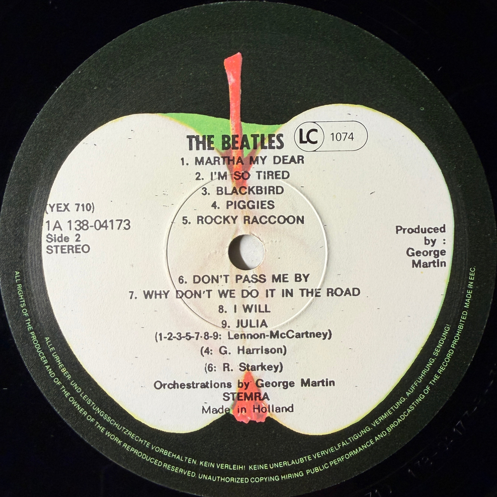 The Beatles ‎– The Beatles 2LP (Голландия 1980г.) Т
