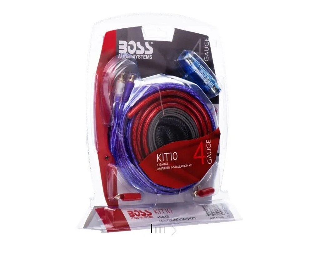 К-кт проводов для акустики и усилит. BOSS провод питания 4GA