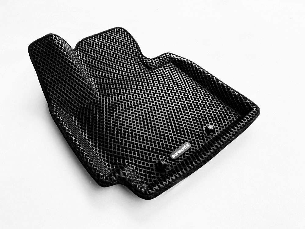 Коврики салона для KIA Soul (2013-2018) Euromat 3D EVA черные Арт EM3DEVA-002926