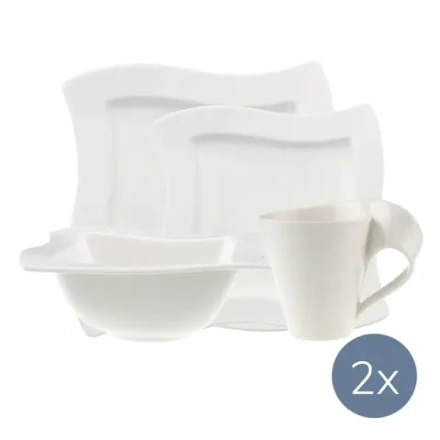 Villeroy & Boch Стартовый комплект NewWave для 2 человек 10-2525-2619 + 10-2525-2647 + 10-2484-9651 + 10-2525-1909