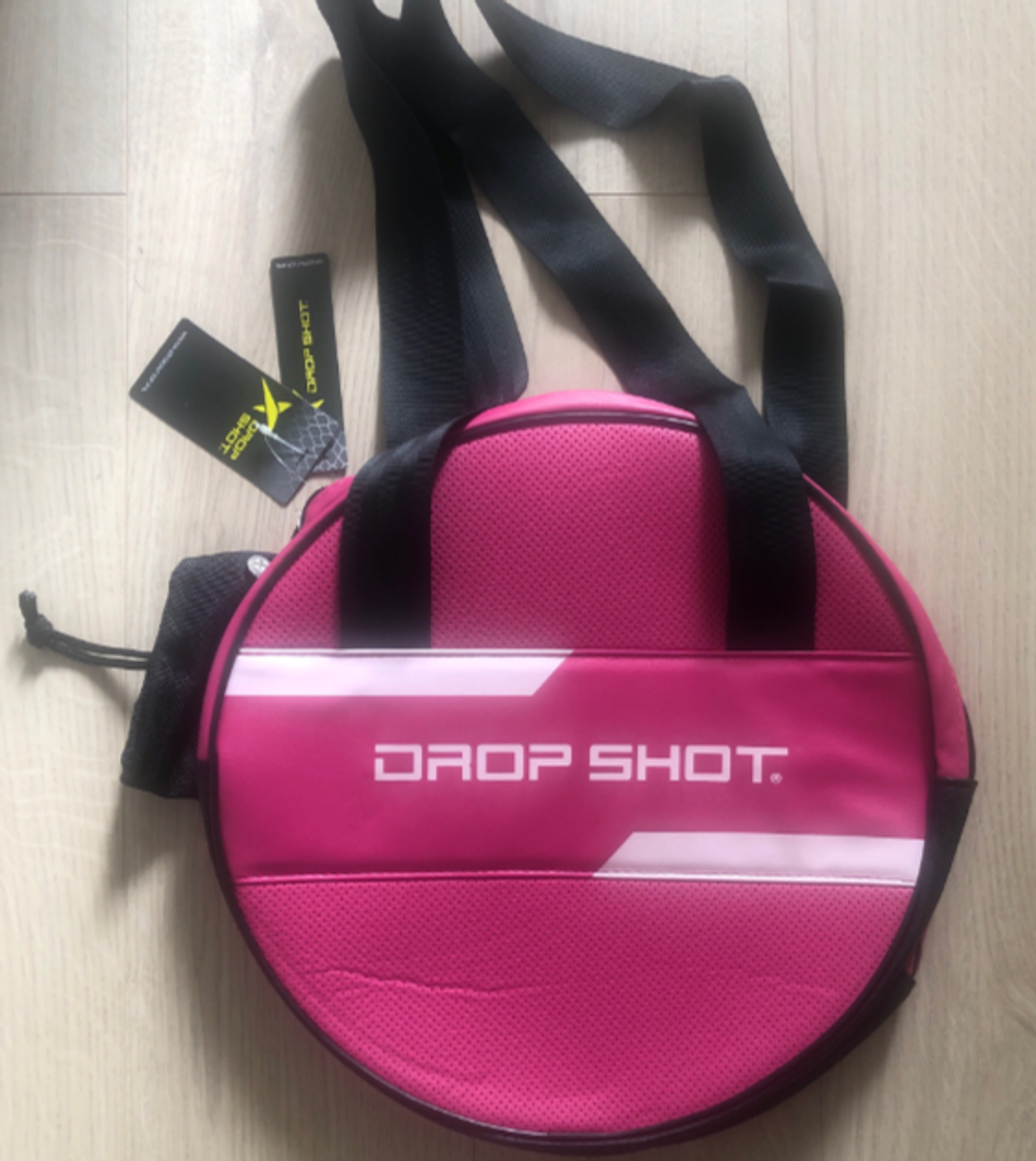 Элегантная сумочка для пляжного тенниса круглая розовая Drop Shot