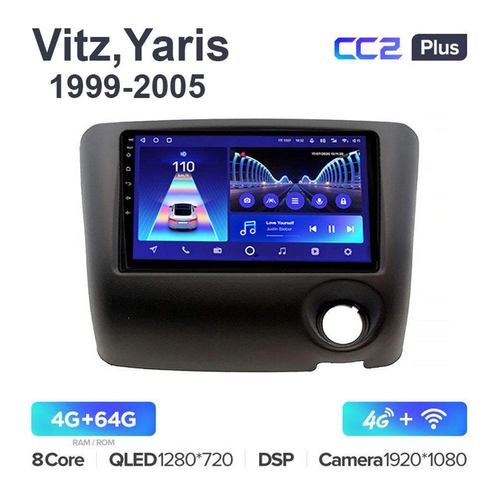 Teyes CC2 Plus 9"для Toyota Vitz, Yaris 1999-2005