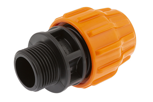 Муфта перех ПЭ с нар резьбой 32х1'' для дренажного шланга ''На Берлин'' ДЖИЛЕКС