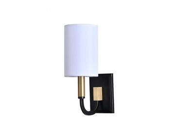Бра 1*E14 35201/A black+brass черный/латунь DARINA Newport