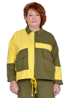 Ветровка джинсовая комбинированная