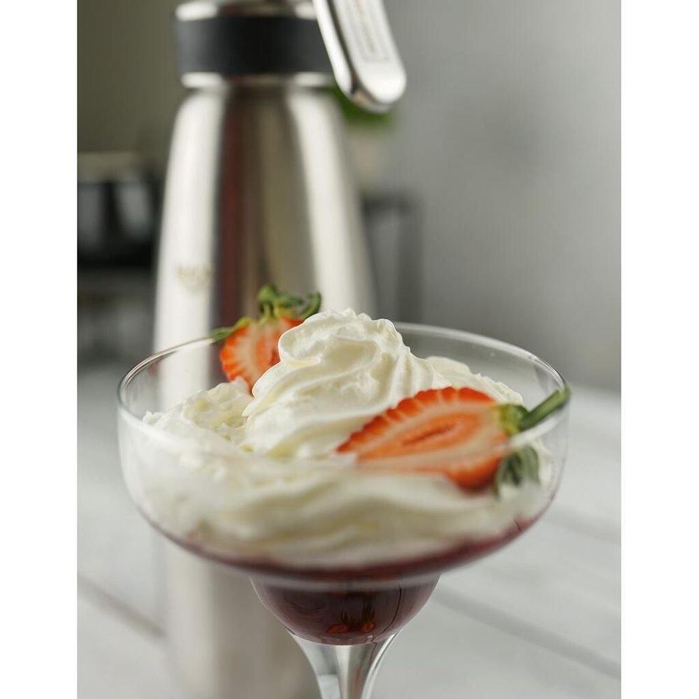 Сифон (кремер) для взбивания сливок 1 л (до +70°C) нерж.   THERMO P.L. Proff Cuisine