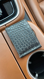 Зажим для денег Louis Vuitton из кожи крокодила