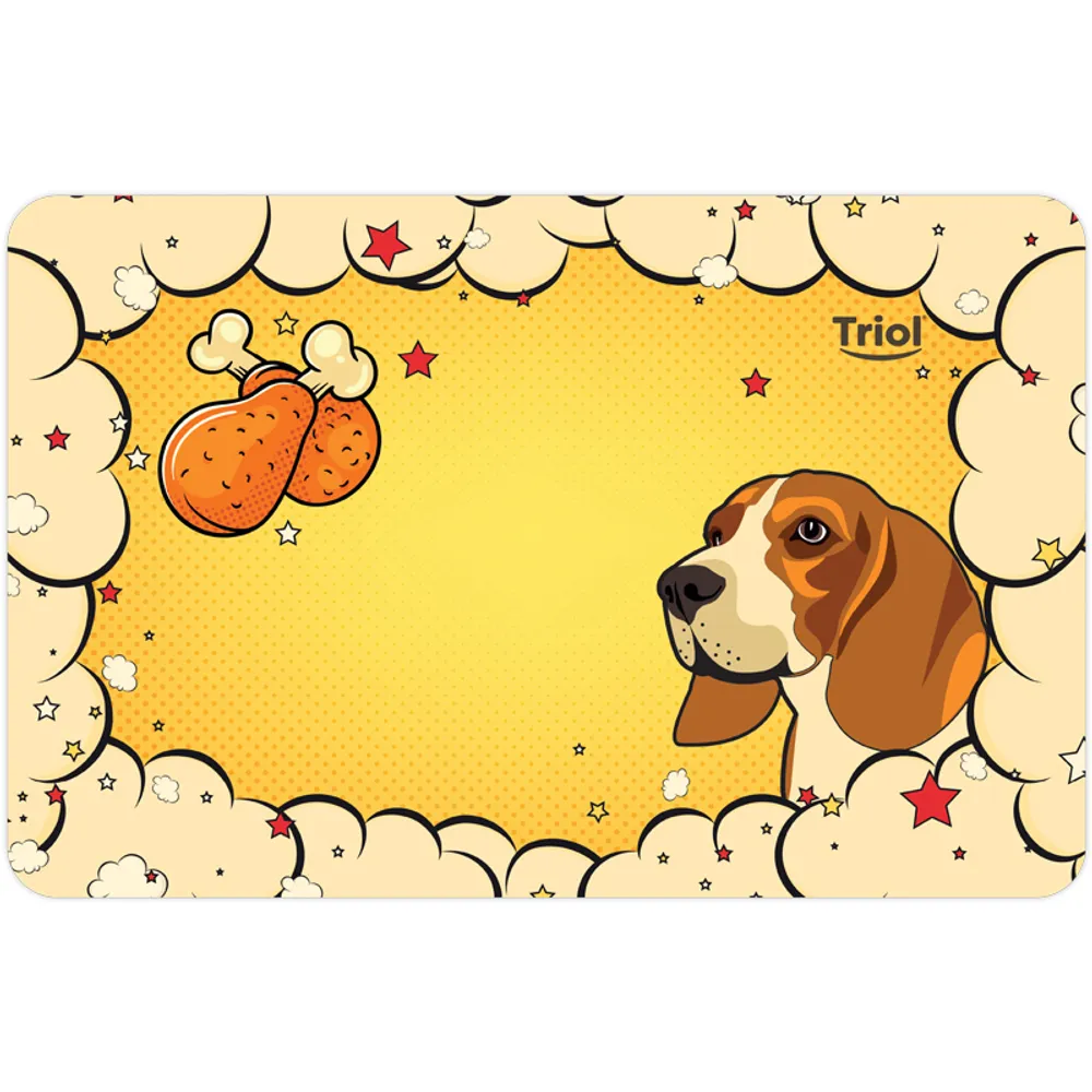 Коврик под миску Triol «Собачка", 430*280мм Коврик под миску Triol «Собачка", 430*280мм