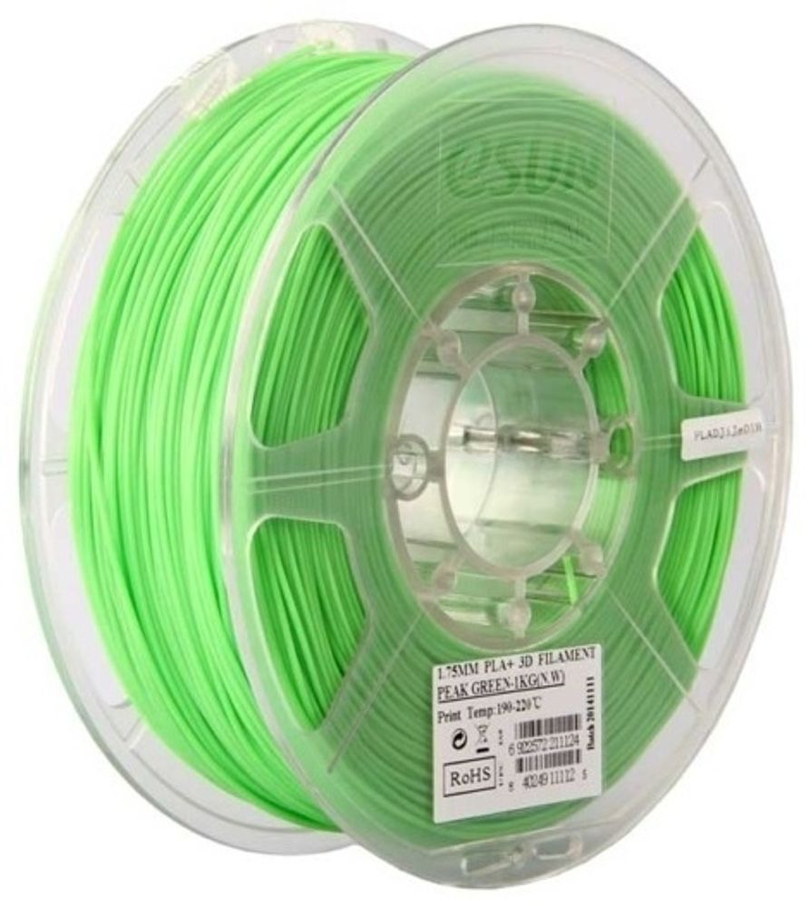 Пластик для 3D-печати eSUN 3D Filament PLA+ Peak Green зеленый