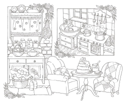 Wonderful houses in an imaginary world by Mona. Coloring book