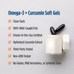 Nordic Naturals, Ultimate Omega + куркумин, 60 капсул