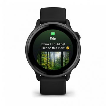 Умные часы Garmin Vivoactive 6 темно-серые с черным ремешком