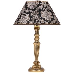 Настольная лампа Богемия Бронза с абажуром №38 Vatican (Ватикан) Черный