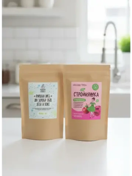 Набор клетчатка стройняшка и смесь для здоровья зубов, дёсен и волос