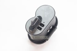 USB charger, 2in1, Cigarette lighter with 2 USB slots. Fast charge. Voltmeter Handlebar/10mm Mirror mount. Motowolf