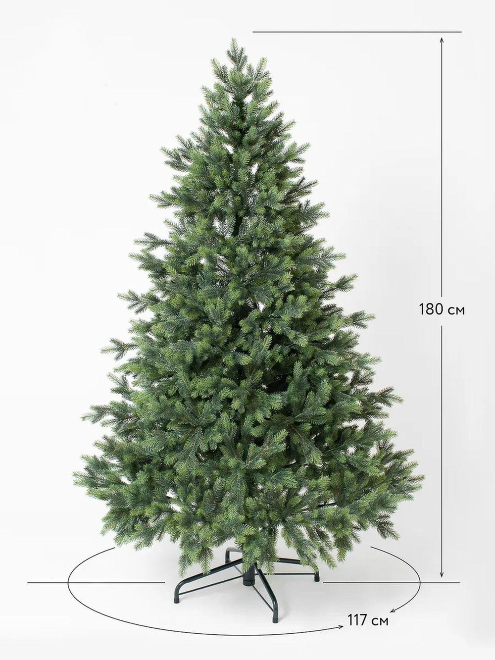 Ель искусственная «Брено» (Литая хвоя) от 1.8 до 2.4 м