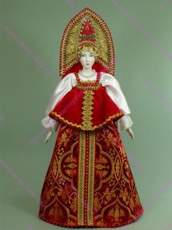 Интерьерная кукла Крестьянка в праздничном наряде
