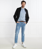 Поло PAUL CURVED BOSS GREEN - голубой(50469245)